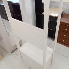 ★リユースのサカイ日立店★HJ8254  ハンガーラック ホワイト H134.5×D38×W60.5 クリーニング済み の画像