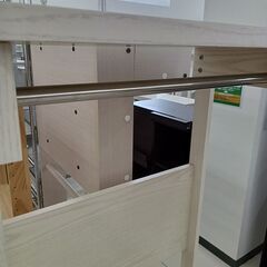 ★リユースのサカイ日立店★HJ8254  ハンガーラック ホワイト H134.5×D38×W60.5 クリーニング済み の画像