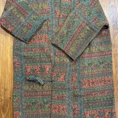 着物リメイク　羽織　シルク　コートの画像