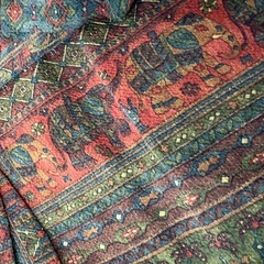 着物リメイク　羽織　シルク　コートの画像