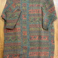 着物リメイク　羽織　シルク　コートの画像