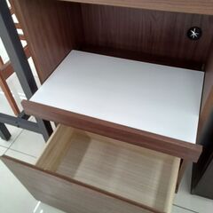 ★リユースのサカイ日立店★HJ8255 NITORI レンジ台 ブラウン H85.5×D38×W60 クリーニング済み の画像