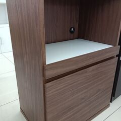 ★リユースのサカイ日立店★HJ8255 NITORI レンジ台 ブラウン H85.5×D38×W60 クリーニング済み の画像