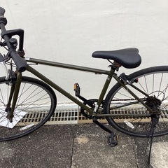 🚲店頭在庫40台🚲春日市🚲700Cクロスバイク🚲深緑色🚲SH I M A N O🚲V281006815🚲No342の画像