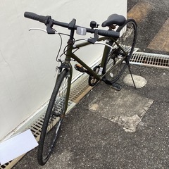 🚲店頭在庫40台🚲春日市🚲700Cクロスバイク🚲深緑色🚲SH I M A N O🚲V281006815🚲No342の画像