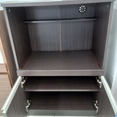 ★リユースのサカイ日立店★HJ8256  レンジ台 ダークブラウン H89×D39.5×W60 クリーニング済み の画像