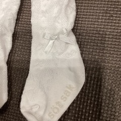 白タイツ　ベビー　75サイズの画像
