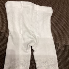 白タイツ　ベビー　75サイズの画像