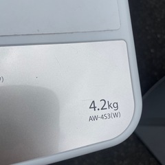 東芝　洗濯機　4.2kg AW-4S3の画像