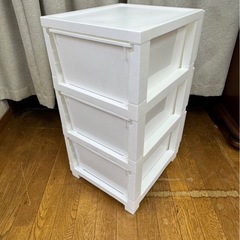 激安!! ニトリ デコ二ー CV2 3段チェスト 衣類収納 収納ケースの画像