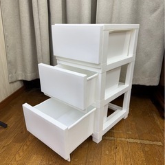 激安!! ニトリ デコ二ー CV2 3段チェスト 衣類収納 収納ケースの画像
