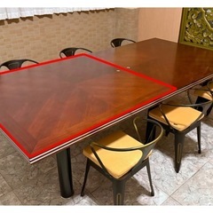 【引き取り限定】大型デスク/ダイニングテーブル/単体orセット販売の画像