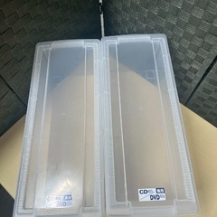 2個メディア/ゲーム収納ケース　プラスチックケース　CD DVD 3DSの画像
