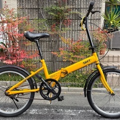 配送🉑SMT 折りたたみ自転車 20インチ　イエローの画像