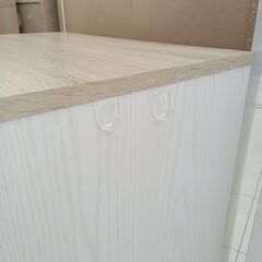 ★リユースのサカイ日立店★HJ8257  レンジ台 ベージュ H128.5×D45×W60 クリーニング済み の画像