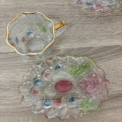 ガラスティーカップ３個セットの画像