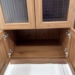 ★リユースのサカイ日立店★HJ8258  食器棚 ブラウン H150×D40×W58 クリーニング済み の画像