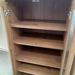 ★リユースのサカイ日立店★HJ8258  食器棚 ブラウン H150×D40×W58 クリーニング済み の画像
