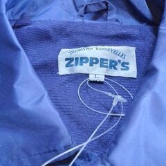 ベンチコート　未使用　濃い青色　ナイロン　男女両用　裏防寒　Lサイズ　ラグラン袖　の画像