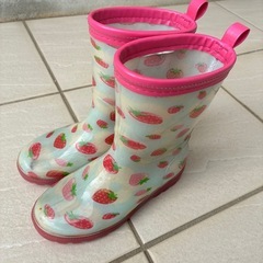 光る長靴　女の子19cmの画像