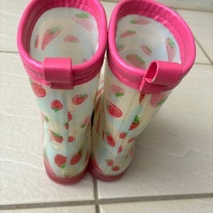 光る長靴　女の子19cmの画像