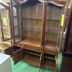 【ドリーム川西店御来店限定】☆ジモティー見たよ♪割引☆アンティーク家具　カップボード／クリーニング済み【2125560000033317】の画像
