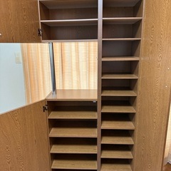 ミラー付きシューズBOXの画像