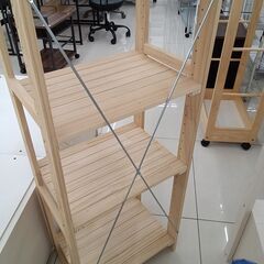 ★リユースのサカイ日立店★HJ8262  ラック ナチュラルベージュ H121.5×D30×W40 クリーニング済み の画像