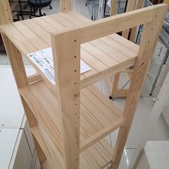 ★リユースのサカイ日立店★HJ8262  ラック ナチュラルベージュ H121.5×D30×W40 クリーニング済み の画像