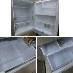 3ドア冷蔵庫 335L 2019年製 自動製氷 シルキーゴールド パナソニック NR-C340C-N 300Lクラス Panasonic 大型冷蔵庫 札幌市 西野店の画像