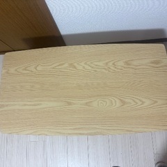 棚付きローテーブル！組立て式の画像