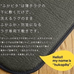 ラグ専用下敷きマット　170×230cm　3畳　の画像