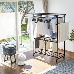 カインズ　ハンガーラック　折りたたみの画像