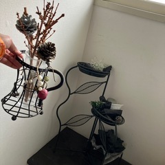 花台？飾り、鉄アイアン製の画像