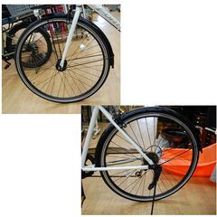 27インチ 自転車 シティサイクル 7段切替 オートライト かご付き クロスバイク FORTERA  TREKKING札幌市 清田区 平岡の画像