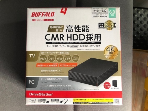 BUFFALO 外付けHDD 6TB