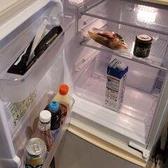 【無料】シャープ 小型冷蔵庫（下段冷凍庫付き）の画像