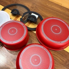 新品　ガス火専用　ティファール　T-fal フライパン　鍋　7点セットの画像