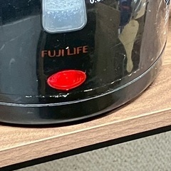ワンプッシュオープン電気ケトル1.2L  黒ブラック  F-1260　2021  FUJI LIFE  ポットの画像