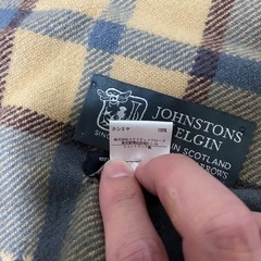 Johnstons of Elgin カシミヤ100％ マフラー（ユナイテッドアローズ別注・スコットランド製・美品）の画像