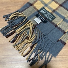 Johnstons of Elgin カシミヤ100％ マフラー（ユナイテッドアローズ別注・スコットランド製・美品）の画像