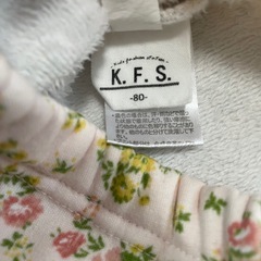 【80】裏起毛 長ズボン 冬服 花柄 ピンクの画像