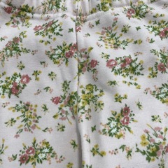 【80】裏起毛 長ズボン 冬服 花柄 ピンクの画像
