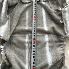 adidog フード付き犬服 グレー ストライプの画像