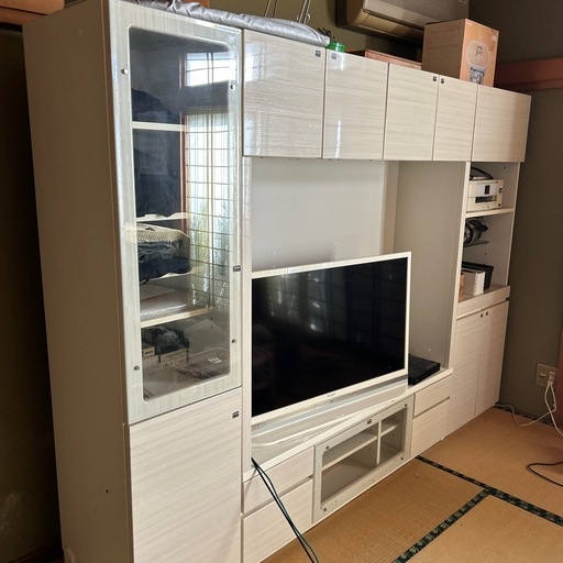値下げしました。大型テレビ&収納ラック 