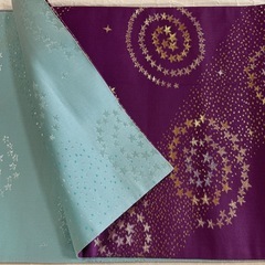 ☆振袖用 帯☆パープル　水色の画像