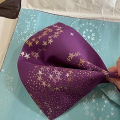 ☆振袖用 帯☆パープル　水色の画像