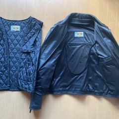 BATES シングルライダース　レザージャケットの画像