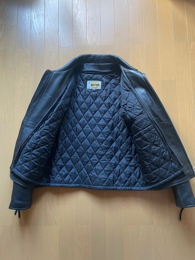 【値下げ】BATES シングルライダース　レザージャケット