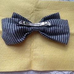 カチューシャ 9個セット まとめ売り パール ビーズ リボン 千鳥格子 の画像